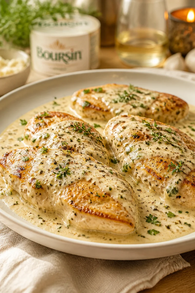 Creamy Chicken Boursin Sauce — Easy 30-Minute Skillet Recipe