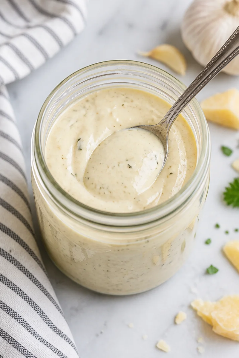Creamy Garlic Parmesan Sauce (Easy 15-Minute Recipe for Pasta, Wings & More!)