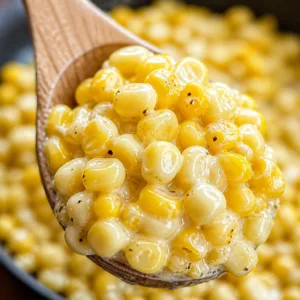Delicious Honey Butter Skillet Corn cooked with butter, honey, and cream cheese.