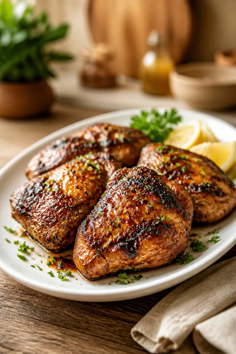 The Best Marinated Grilled Chicken Thighs Recipe