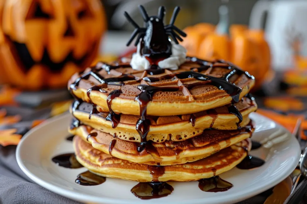 Spooky Halloween breakfast ideas with creative and festive food presentations.