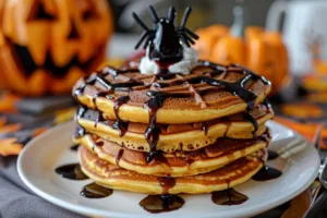 Spooky Halloween breakfast ideas with creative and festive food presentations.