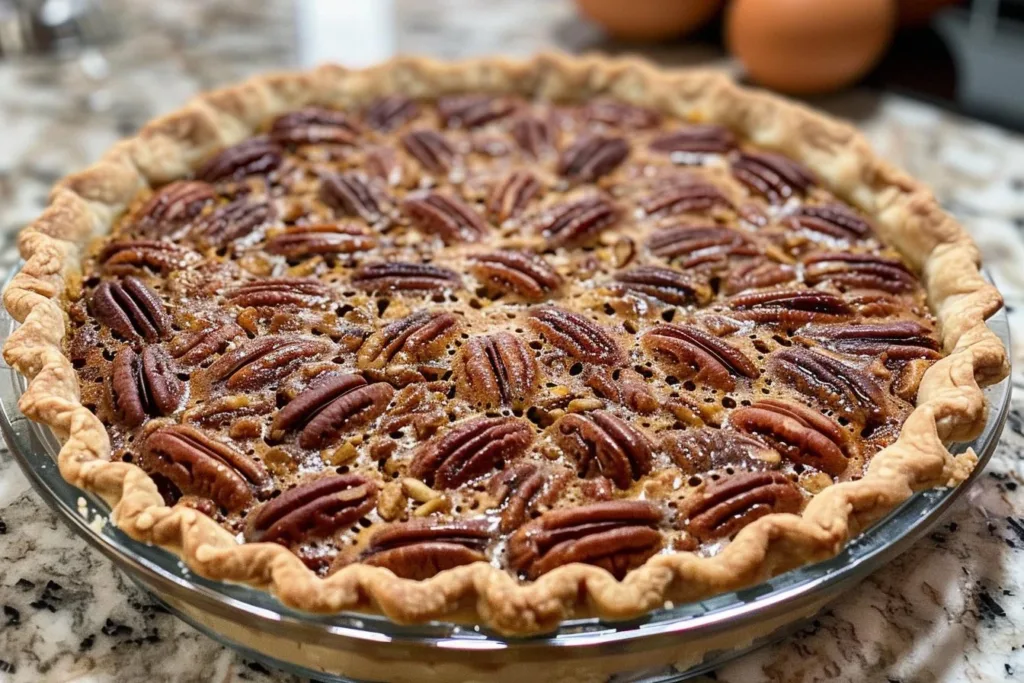 Delicious Pecan Pie Breakfast featuring a slice of pie on a plate