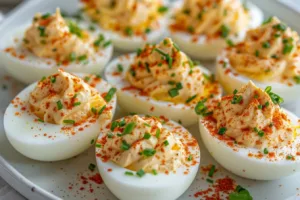 Pioneer Woman's delicious deviled eggs recipe with a tasty twist.