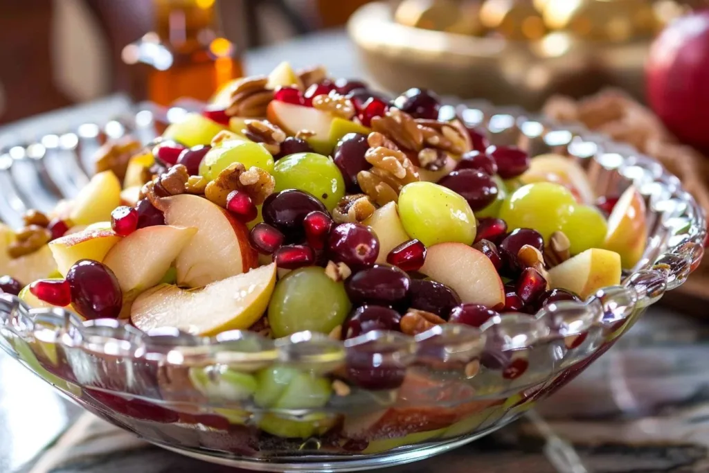 Colorful Fall Fruit Salad for Thanksgiving and Christmas celebrations
